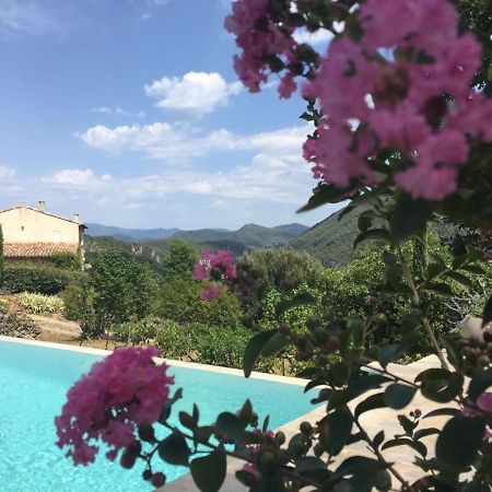 Gite en Cévennes: Restored Bergerie with Pool and Exceptional Views Saint-Laurent-le-Minier Exterior photo